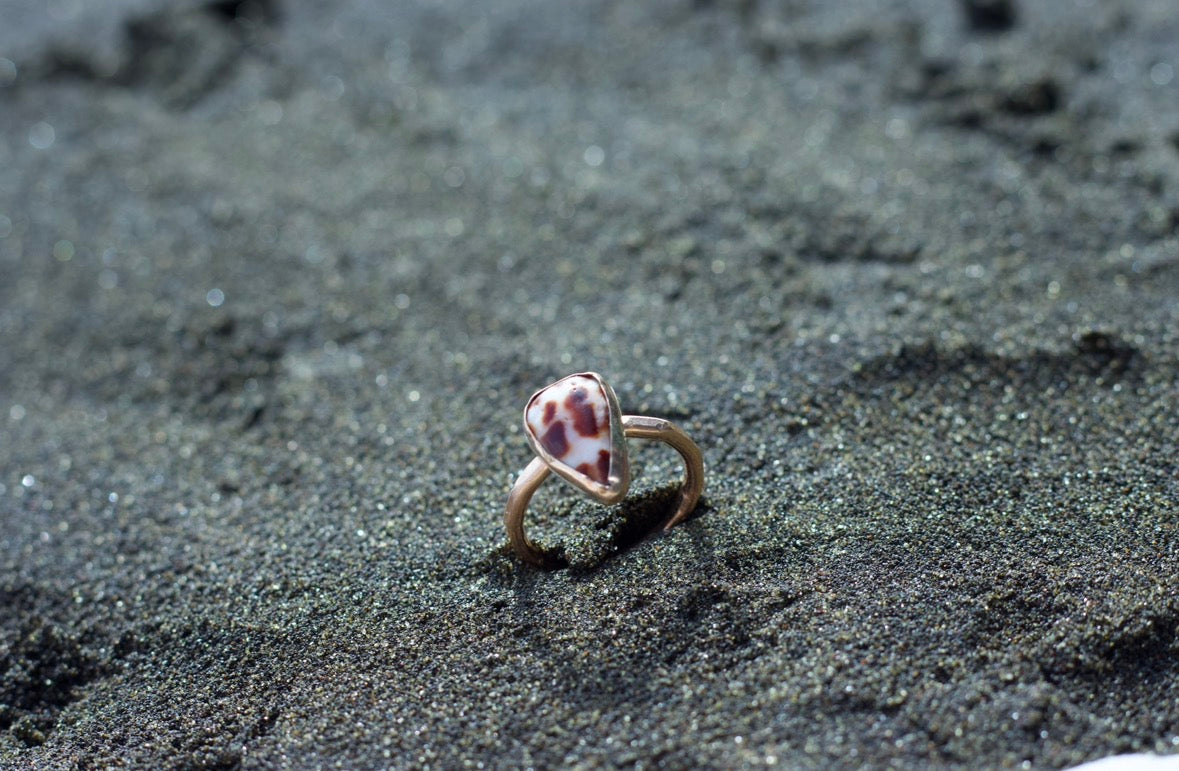 Hebrew Cone Gold Filled Bezel Ring