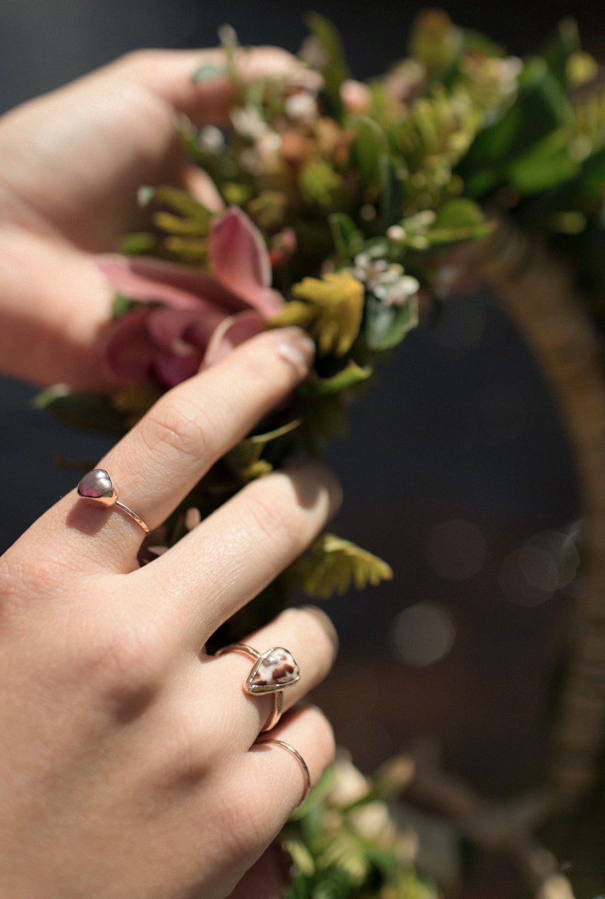 Tahitian Pearl Gold Filled Bezel Ring